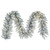 Vickerman K166915LED - 9 ft Silver Tinsel Fir Christmas Garland - Warm White LED