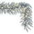 Vickerman K166915LED - 9 ft Silver Tinsel Fir Christmas Garland - Warm White LED