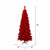 Vickerman K168068LED - 6.5 ft Flocked Red Fir Prelit Red LED Christmas Tree