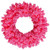 Vickerman K168837LED - 36" Flocked Pink Wreath with Pink LED Lights