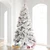 Vickerman K171158LEDCC - 5.5 ft Flocked Atka Pine Prelit Color Changing LED Christmas Tree