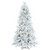 Vickerman K171176LED - 7.5 ft Flocked Atka Pine Prelit Warm White LED Christmas Tree