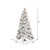Vickerman K171176LED - 7.5 ft Flocked Atka Pine Prelit Warm White LED Christmas Tree