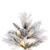 Vickerman K171178LEDCC 7.5' x 49" Flocked Atka 3mm LED 950CC