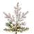 Vickerman K173276LEDCC - 7.5 ft Flocked Kiana Pine Prelit Color Changing LED Christmas Tree