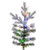 Vickerman K173476LEDCC - 7.5 ft Flocked Kiana Pine Prelit Color Changing LED Christmas Tree