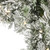 Vickerman K173525LED - 24" Flocked Kiana Wreath with Warm White LED Lights
