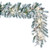 Vickerman K173615LED 9ft Flocked Kiana Garland with LED Lights