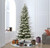 Vickerman K185075 7.5ft Flocked Kamas Fraser Fir Slim Christmas Tree