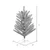 Vickerman K196330 - 3 ft Vintage Aluminum Unlit Christmas Tree