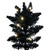 Vickerman K221546LED 4.5' x 25" Flocked Black DuraLit 200WW 