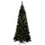 Vickerman K221556LED - 5.5 ft Flocked Black Slim Fir Prelit Warm White LED Christmas Tree