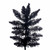 Vickerman K221575 7.5' x 41" Flocked Black Fir Slim 1238T