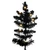 Vickerman K221581LED - 9 ft Flocked Black Slim Fir Prelit Warm White LED Christmas Tree