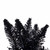  Vickerman K221730 30" Flocked Black Fir Wreath 260T 