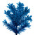 Vickerman K223065 - 6.5 ft Flocked Turquoise Pencil Unlit Christmas Tree