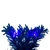 Vickerman K223331LED - 30" Flocked Turquoise Wreath with Turquoise LED Lights