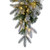 Vickerman K224839LED - 36" Frosted Douglas Teardrop Wreath with Warm White LED Lights