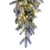 Vickerman K224847LED - 48" Frstd Douglas Teardrop Wreath with Warm White LED Lights