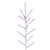 Vickerman K226145 4.5' x 43" Flocked Pistol Pine 467T