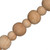 Vickerman JE220961 - 5 ft Multicolor Felt Tree and Natural Wood Bead Christmas Garland - Unlit
