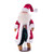  Vickerman KV210728 28" Red Plaid Velvet Santa Doll w Stand 