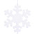 Vickerman L134601 18" White Outdoor Glitter Snowflake