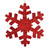 Vickerman L134603 18" Red Outdoor Glitter Snowflake