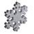 Vickerman L134607 18" Silver Outdoor Glitter Snowflake