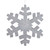 Vickerman L134607 - 18 inch Silver Glitter Snowflake Christmas Ornament
