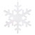 Vickerman L134801 30" White Outdoor Glitter Snowflake
