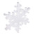 Vickerman L134801 30" White Outdoor Glitter Snowflake