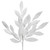 Vickerman L152901 22" White Glit BayLeaf Spray 12/Bg 