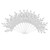 Vickerman L152901 - 22 in. White Glitter Bay Leaf Artificial Spray - 12 Pack