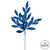 Vickerman L152902 - 22 in. Blue Glitter Bay Leaf Artificial Spray - 12 Pack