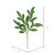 Vickerman L152904 - 22 in. Green Glitter Bay Leaf Artificial Spray - 12 Pack