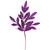 Vickerman L152906 - 22 in. Purple Glitter Bay Leaf Artificial Spray - 12 Pack