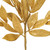 Vickerman L152908 - 22 in. Gold Glitter Bay Leaf Artificial Spray - 12 Pack