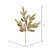 Vickerman L152908 - 22 in. Gold Glitter Bay Leaf Artificial Spray - 12 Pack