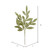 Vickerman L152913 - 22 in. Lime Glitter Bay Leaf Artificial Spray - 12 Pack