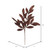 Vickerman L152915 - 22 in. Chocolate Glitter Bay Leaf Artificial Spray - 12 Pack