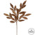 Vickerman L152928 - 22 in. Copper Glitter Bay Leaf Artificial Spray - 12 Pack