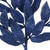 Vickerman L152931 - 22 in. Midnight Blue Midnt Glitter Bay Leaf Artificial Spray - 12 Pack