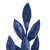 Vickerman L152931 - 22 in. Midnight Blue Midnt Glitter Bay Leaf Artificial Spray - 12 Pack