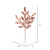 Vickerman L152958 - 22 in. Rose Gold Glitter Bay Leaf Artificial Spray - 12 Pack