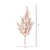 Vickerman L162458 - 28 in. Rose Gold Glitter Wild Huck Artificial Spray - 6 Pack