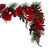 Vickerman L225414 - 6 ft Red Poinsettia Christmas Garland - Unlit