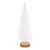 Vickerman LS220611 White Bottle Brush Table Top Christmas Tree Set of 3