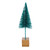  Vickerman LS221342 Teal Bottle Brush Table Top Christmas Tree Set of 3 