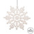 Vickerman M101601 8" White Glitter Snowflake 12/Pvc Box
